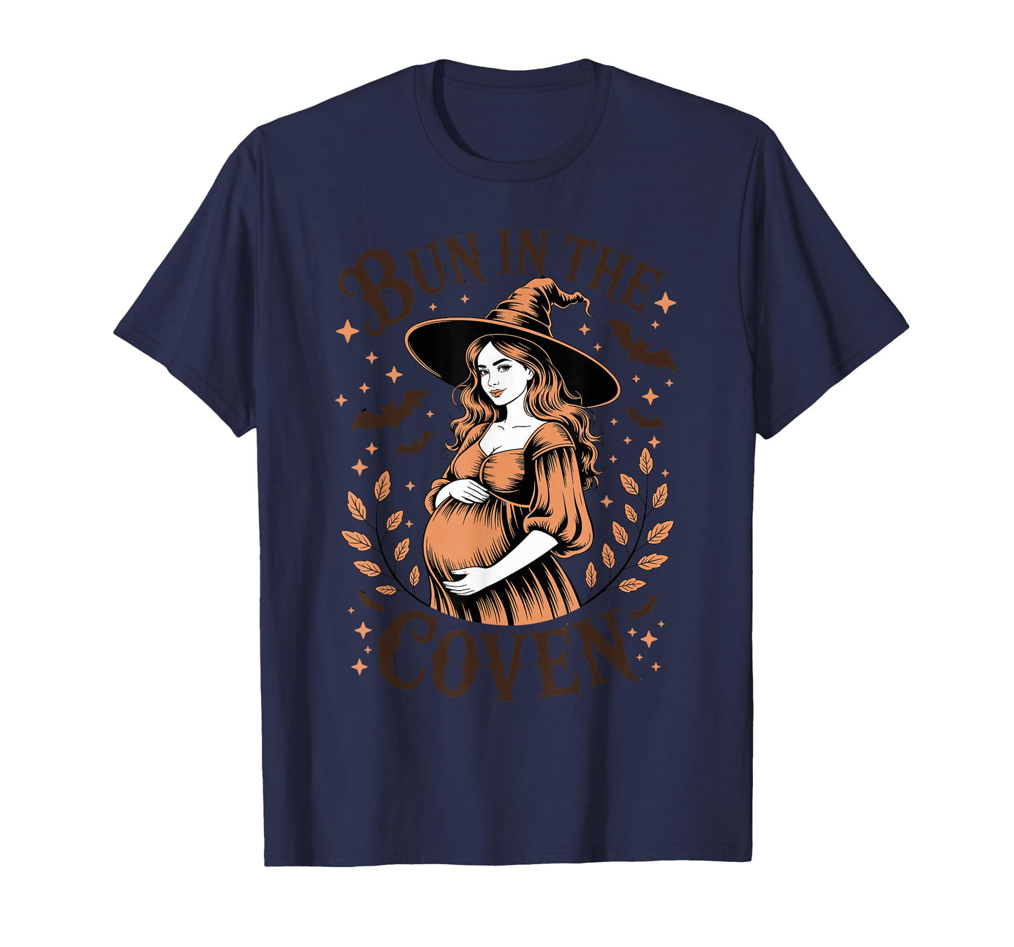 Bun in The Coven Witch Pregnancy Halloween Mom T-Shirt