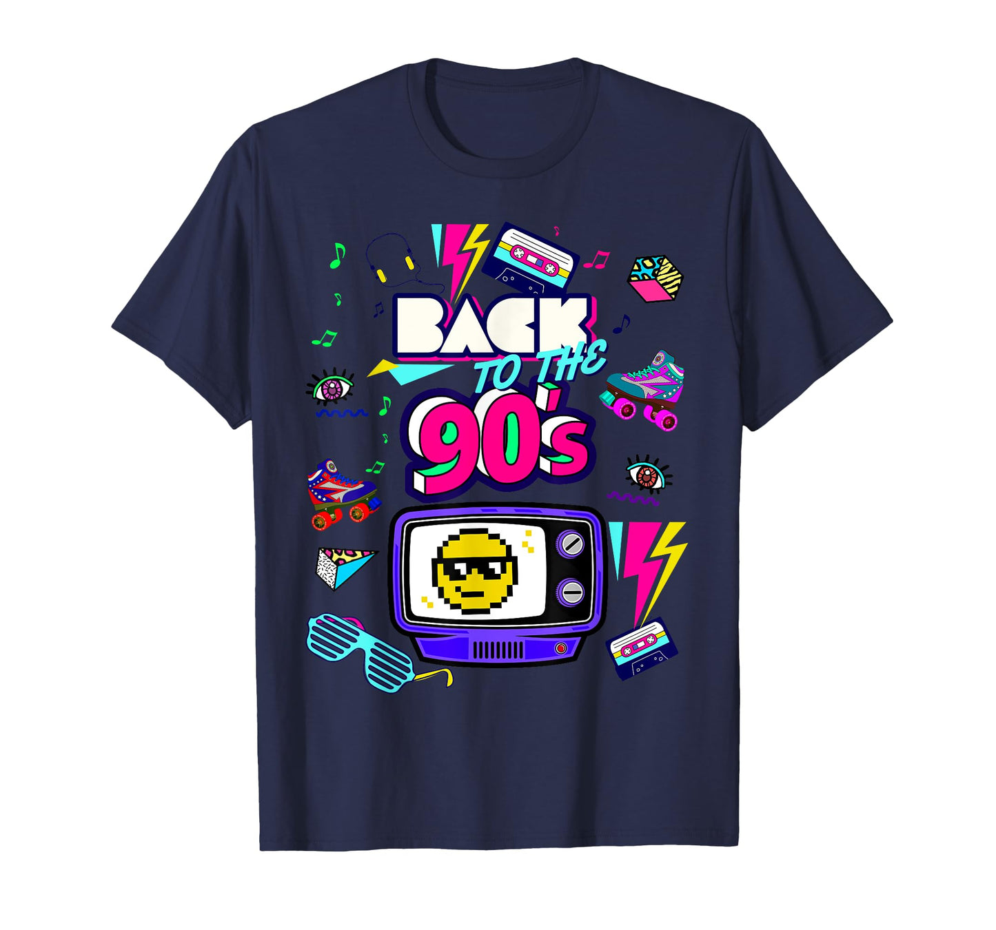 Men's Women's Kids Vintage Retro Back To 90's Graphic Design T-Shirt