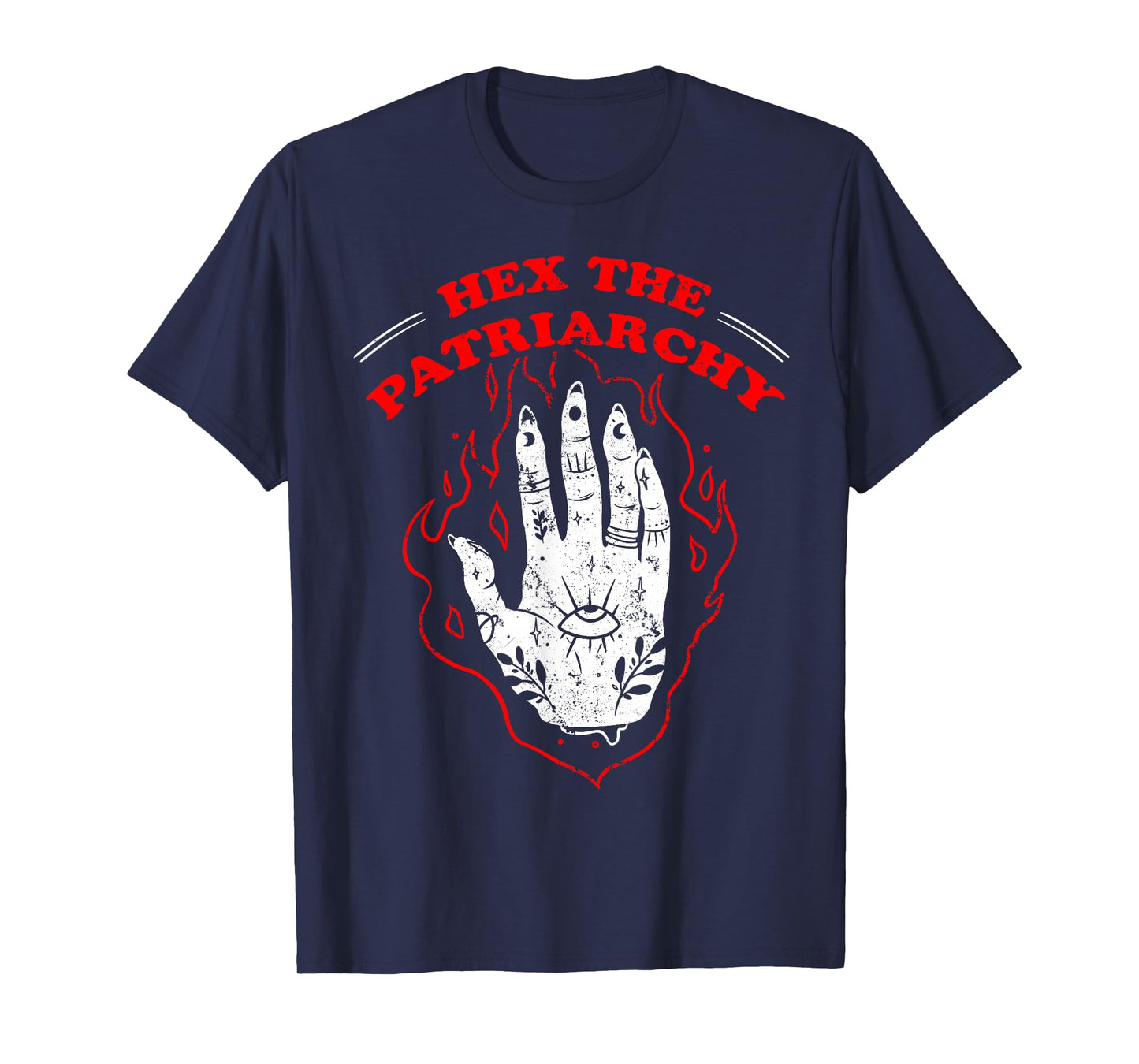 Feminist Witch Hex The Patriarchy Occult Hand T-Shirt