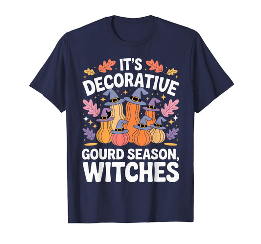 Decorative Gourd Season Funny Witchy Halloween Fall T-Shirt