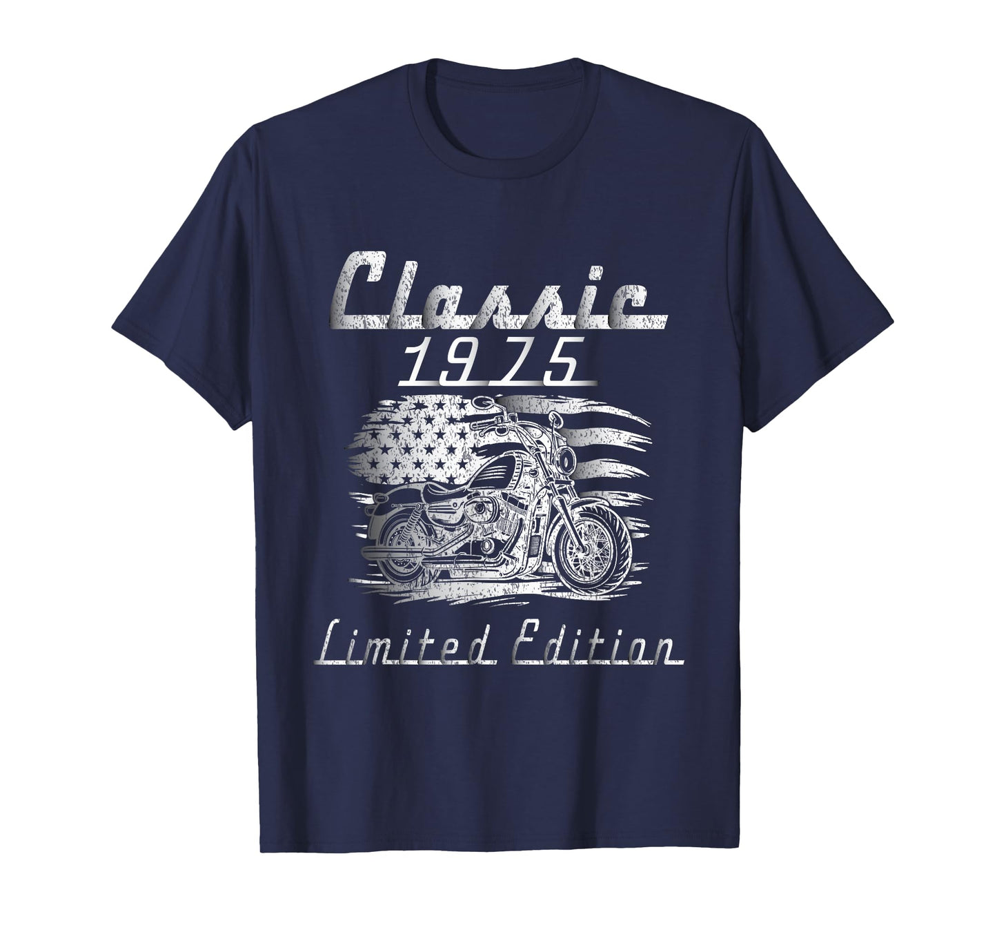 Classic 1975 Limited Edition Retro Motorcycle 50th Birthday T-Shirt