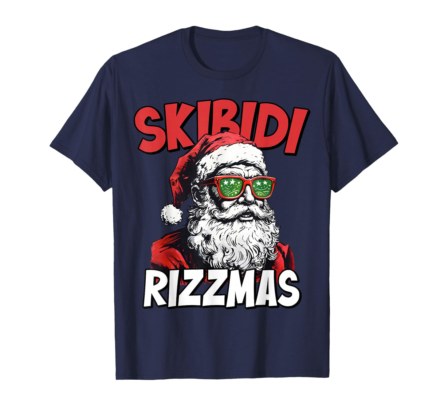 Skibidi Rizzmas Christmas Rizz Santa Claus Charisma Kid Cool T-Shirt