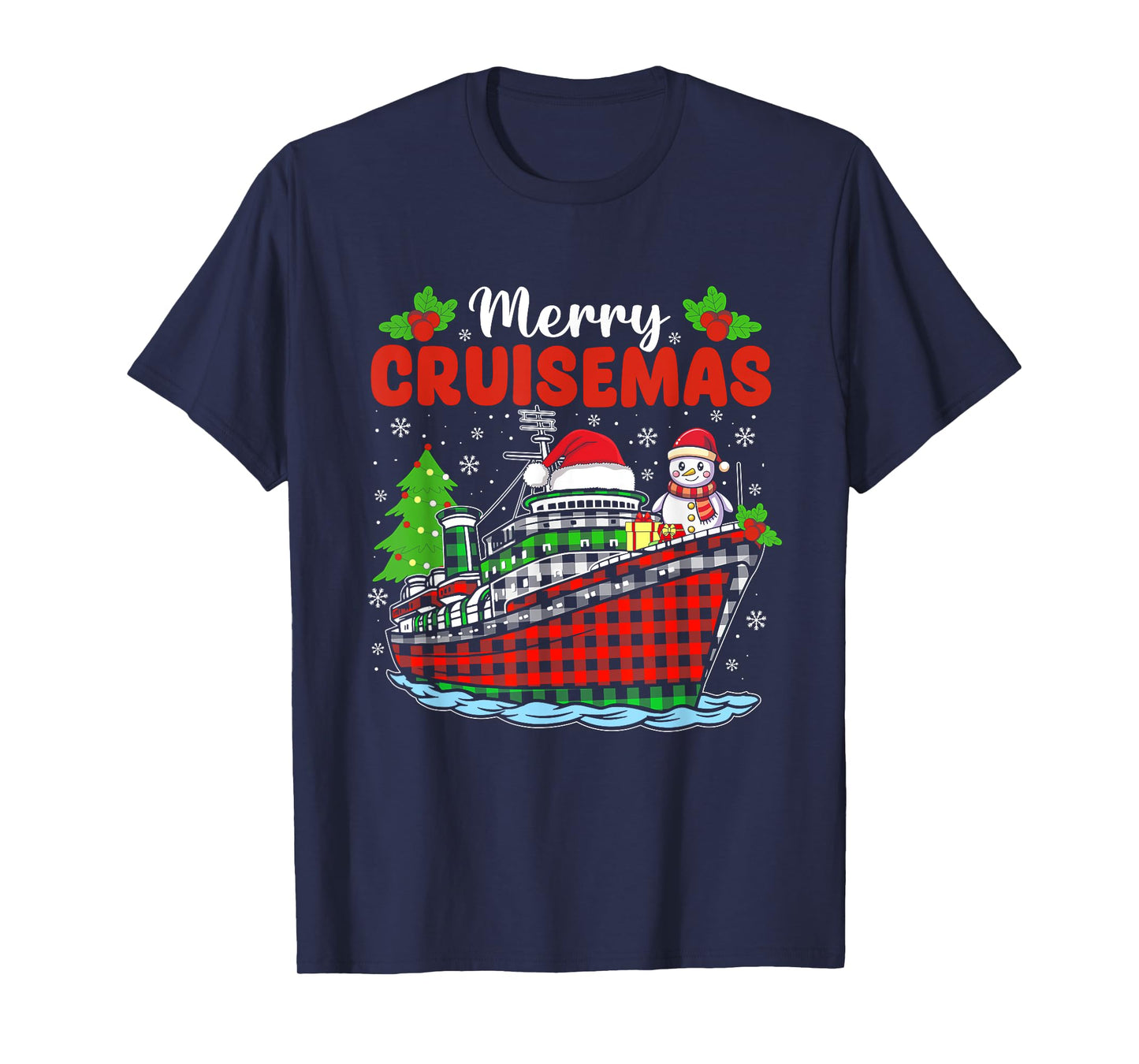 Merry Cruisemas Cruise Christmas Family Xmas Pajamas Holiday T-Shirt