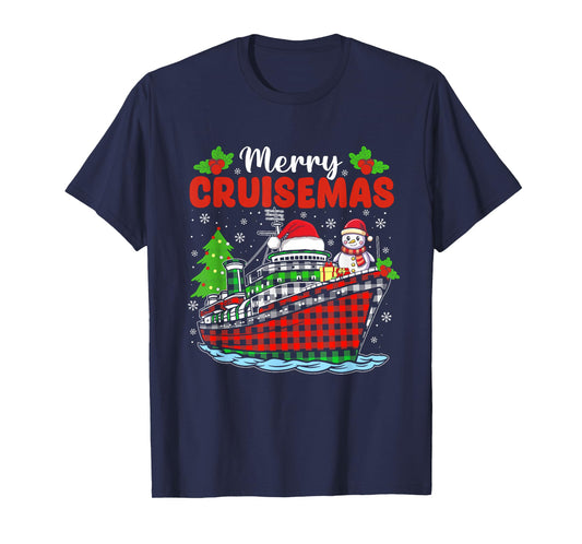 Merry Cruisemas Cruise Christmas Family Xmas Pajamas Holiday T-Shirt