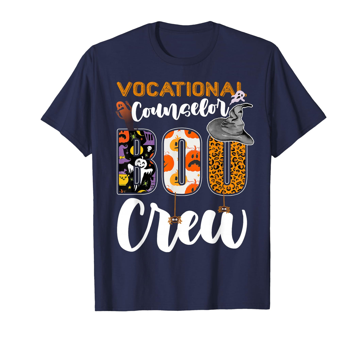 Vocational Counselor Boo Crew Halloween Match Career Coach T-Shirt