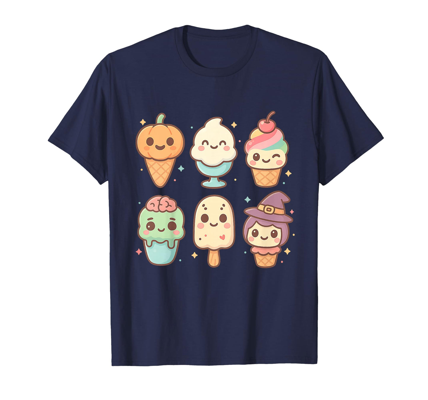 Kawaii Anime Halloween Sweet Monster Ice Cream Pops Candy T-Shirt