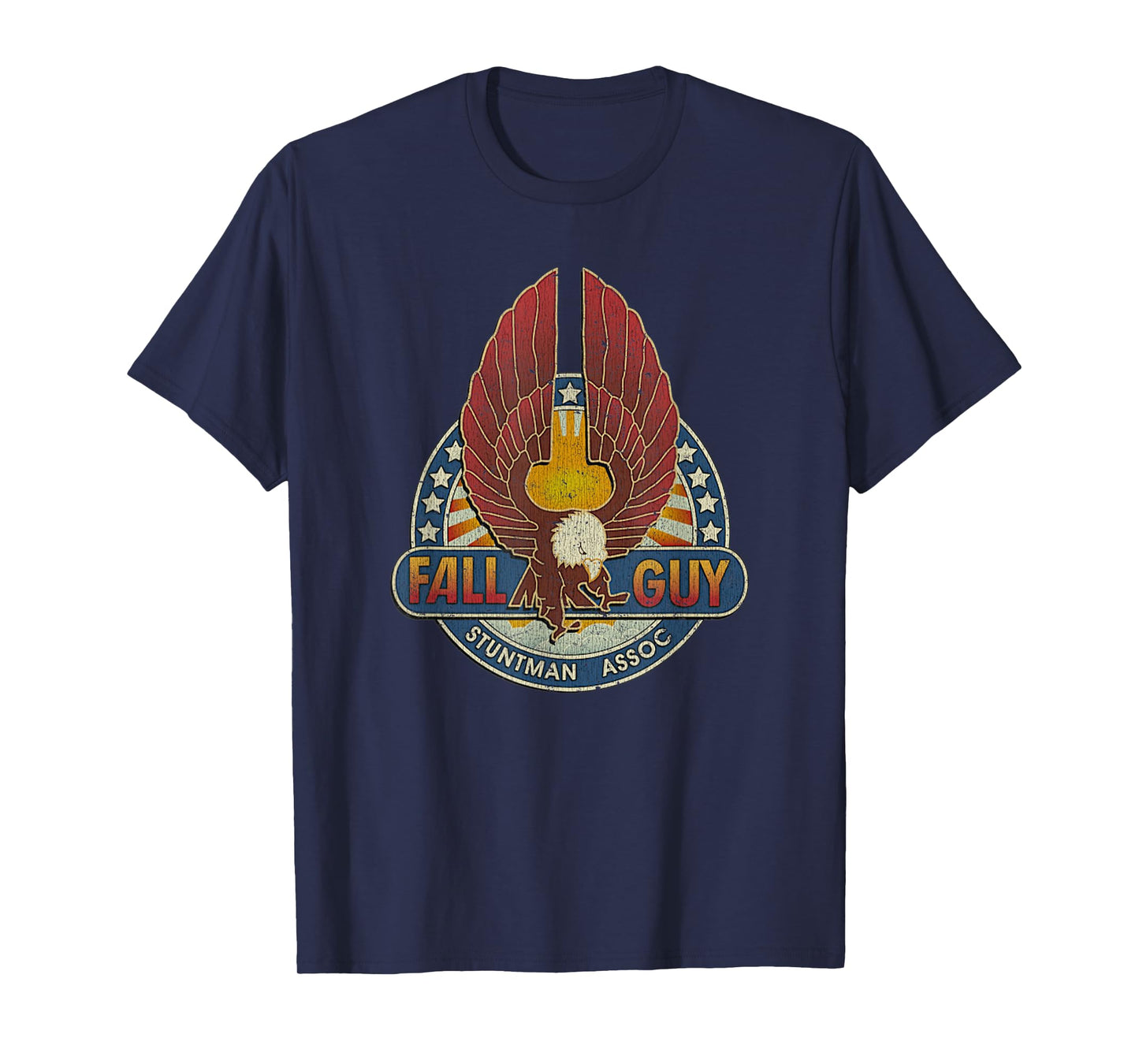 Vintage Fall Guy Stuntman Retro Stunt Distressed T-Shirt