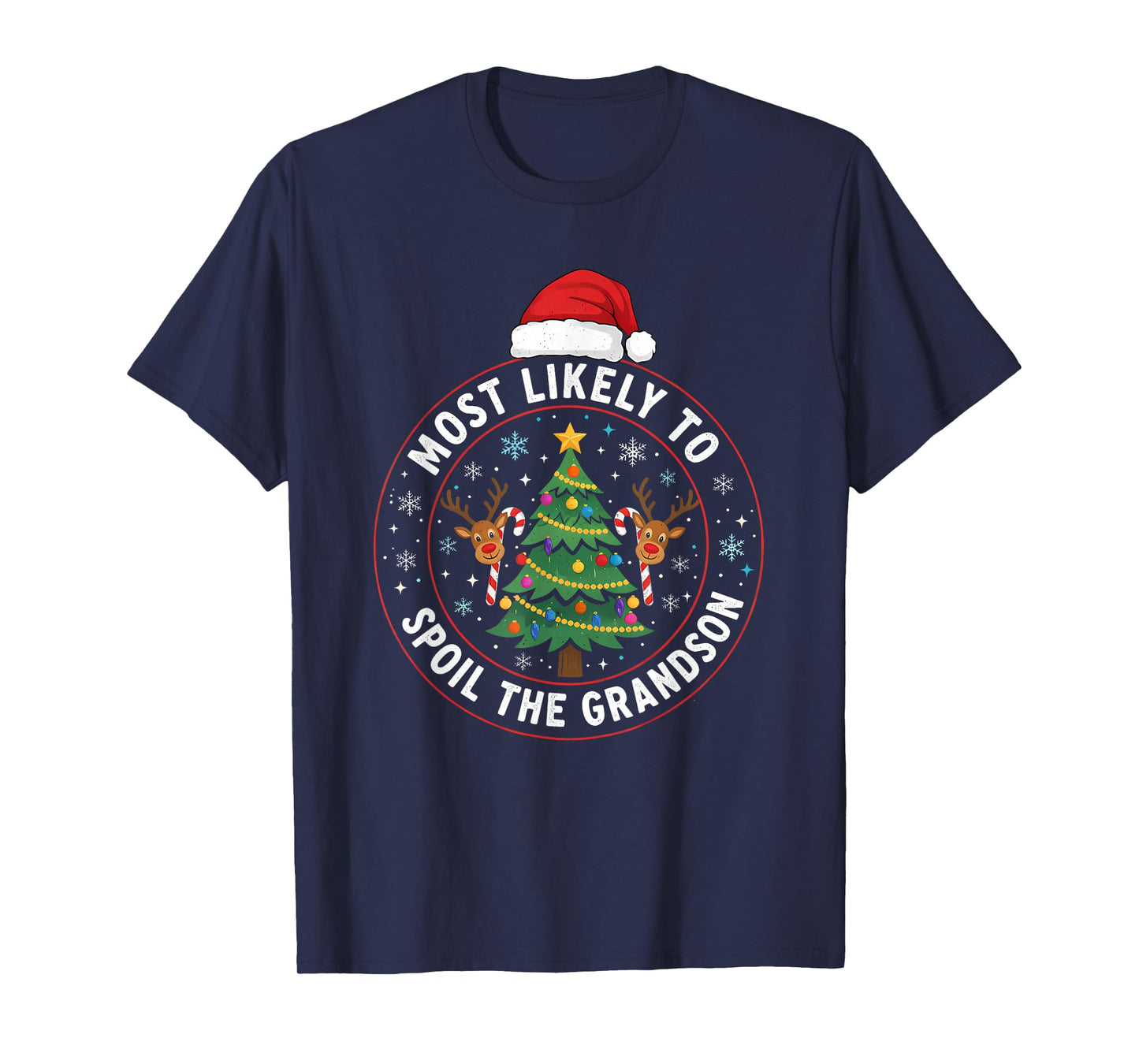 Christmas Party Most Likely to Spoil The Grandchildren Fun T-Shirt