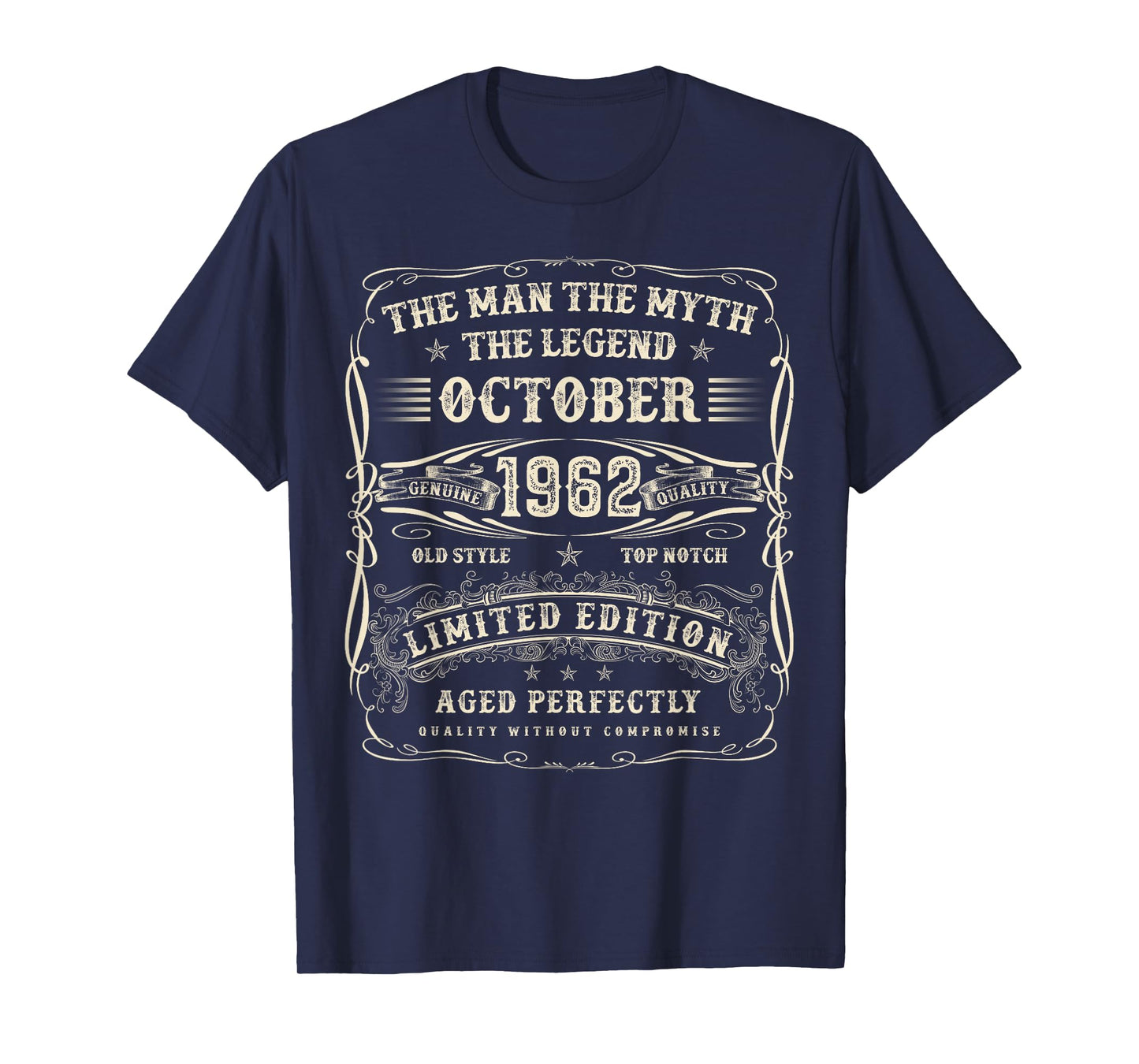October 1962 63rd Birthday Gifts for Men 63 Year Old Bday T-Shirt