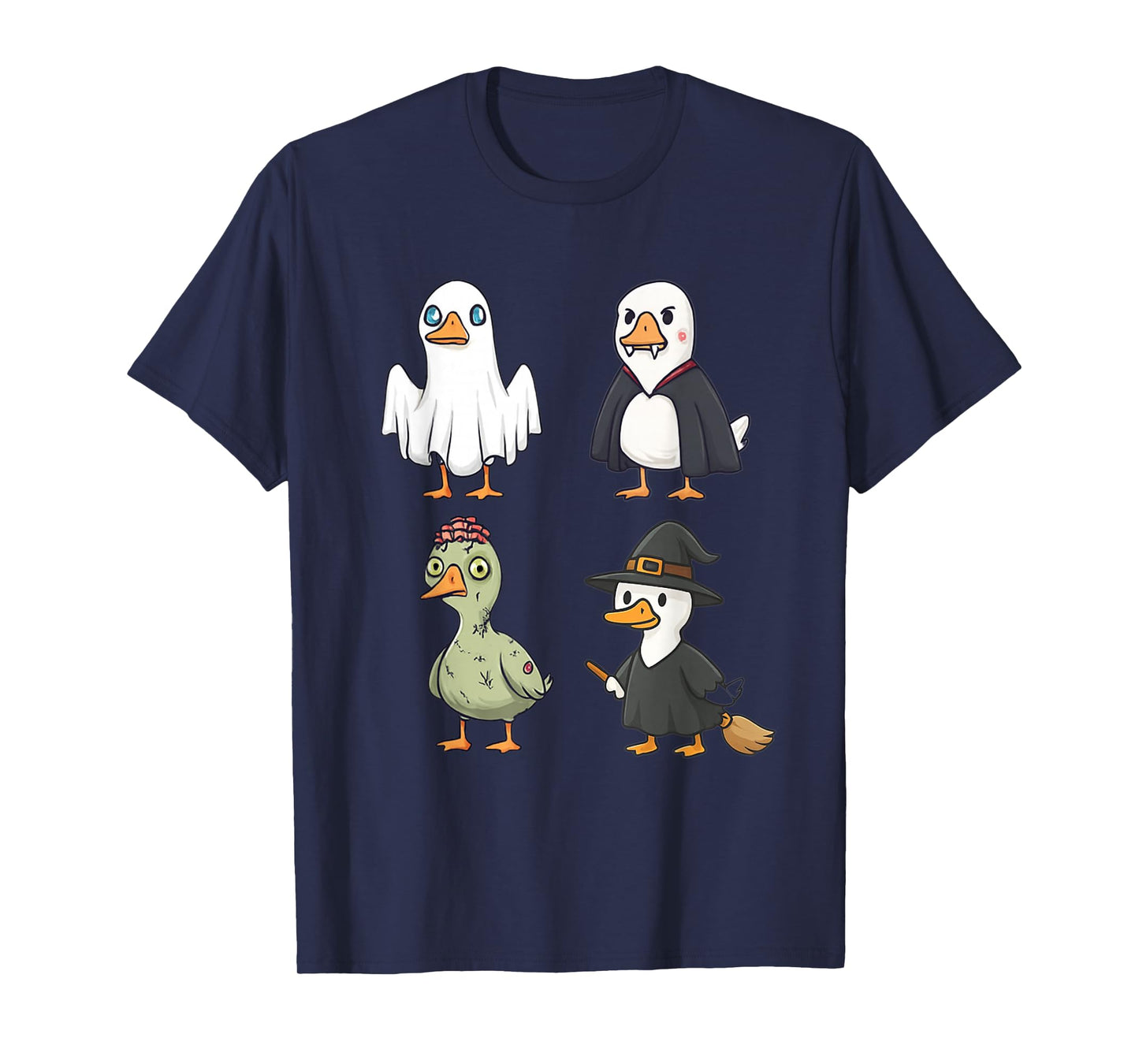 Silly Goose Halloween Costumes Ghost Witch Vampire T-Shirt