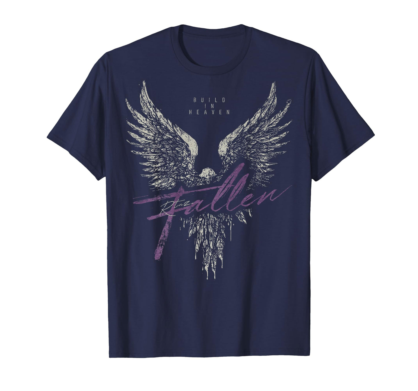 Hip Hop Vintage Edgy Urban Y2K Back Print Streetwear Angel T-Shirt
