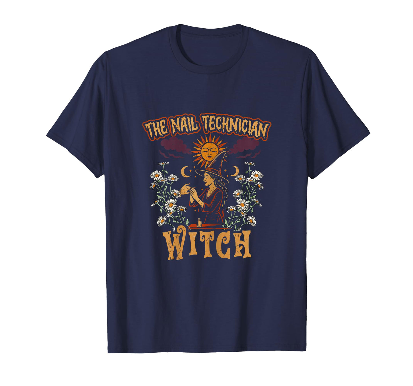 The Nail Technician Witch Manicurist Halloween T-Shirt