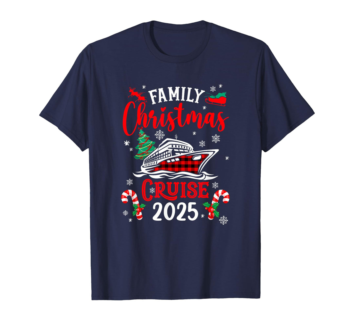 Family Christmas Cruise 2025 Family Matching Merry Christmas T-Shirt