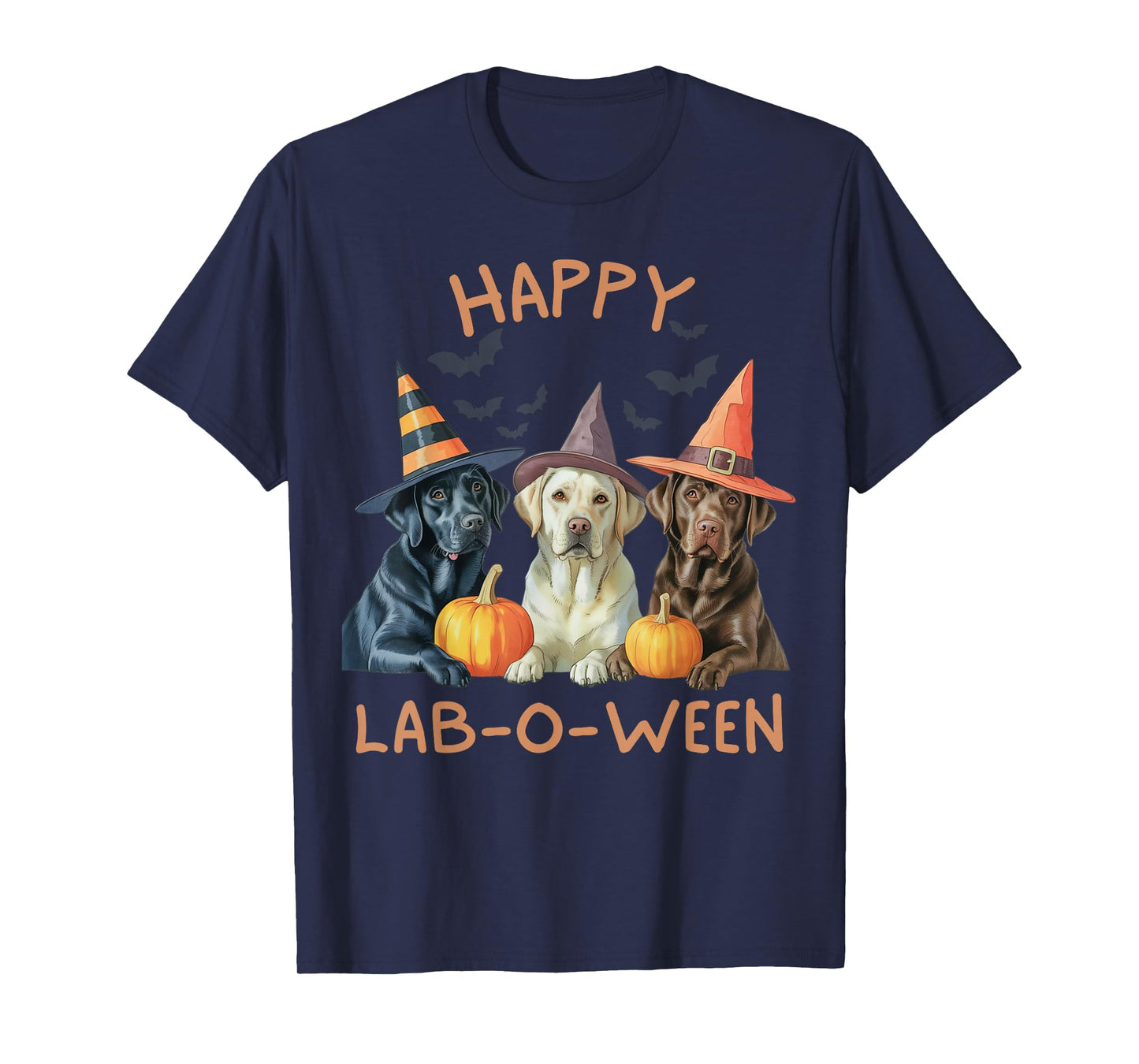Happy Lab-O-Ween Labrador Halloween Witch Dog Lover Squad T-Shirt