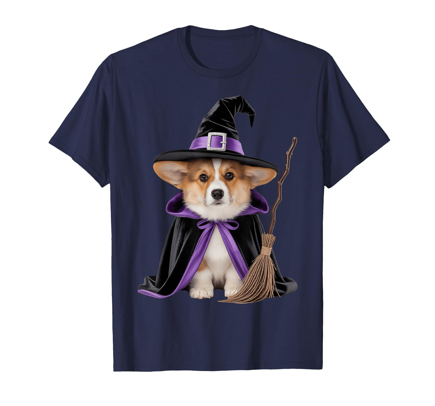 Corgi Witch Halloween T-Shirt