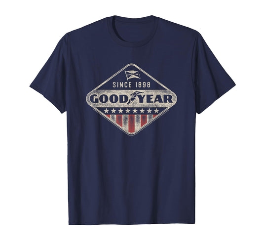 Goodyear Since 1898 Americana Logo Distressed T-Shirt