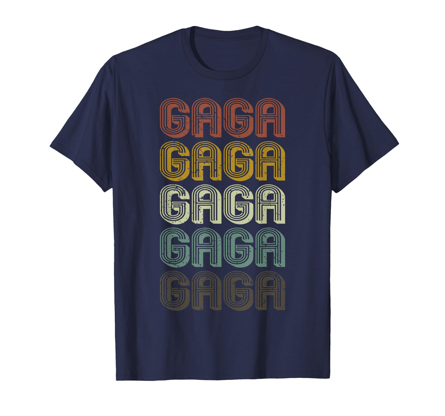 Retro Gaga First Name Personalized Gaga Groovy Vintage T-Shirt