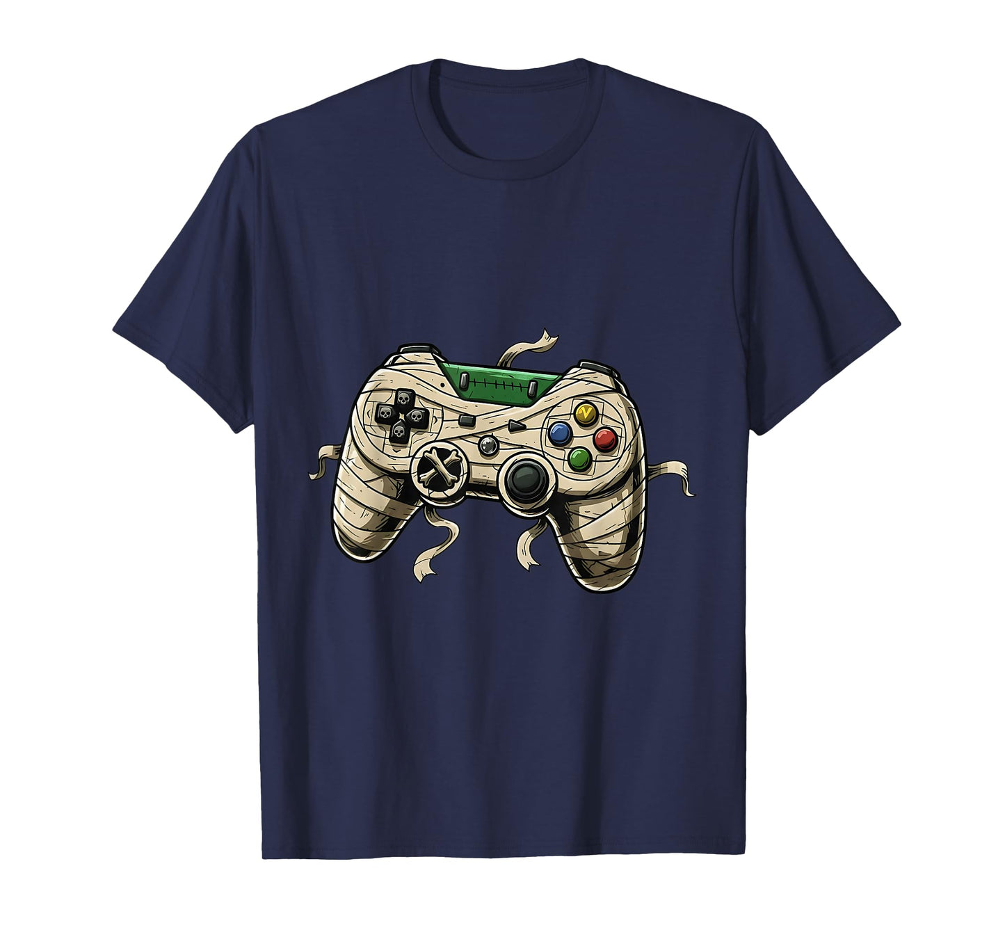 Halloween Mummy Gaming Controller Boys Kids Design T-Shirt