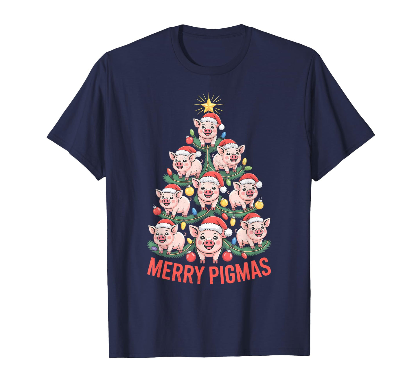 Pig Christmas Tree T-Shirt