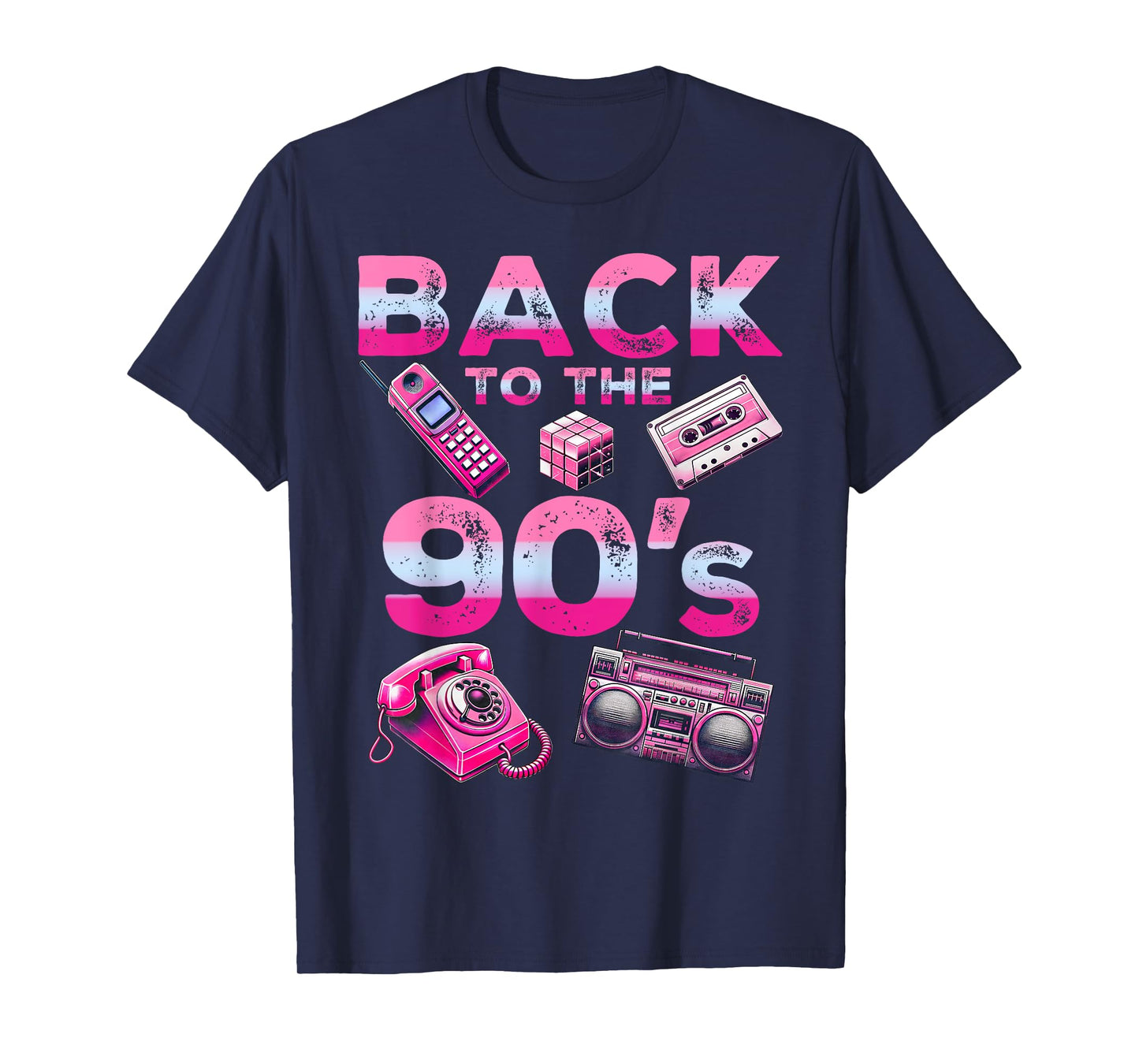 Back To 90's 1990s Vintage Style Nineties Retro Party T-Shirt