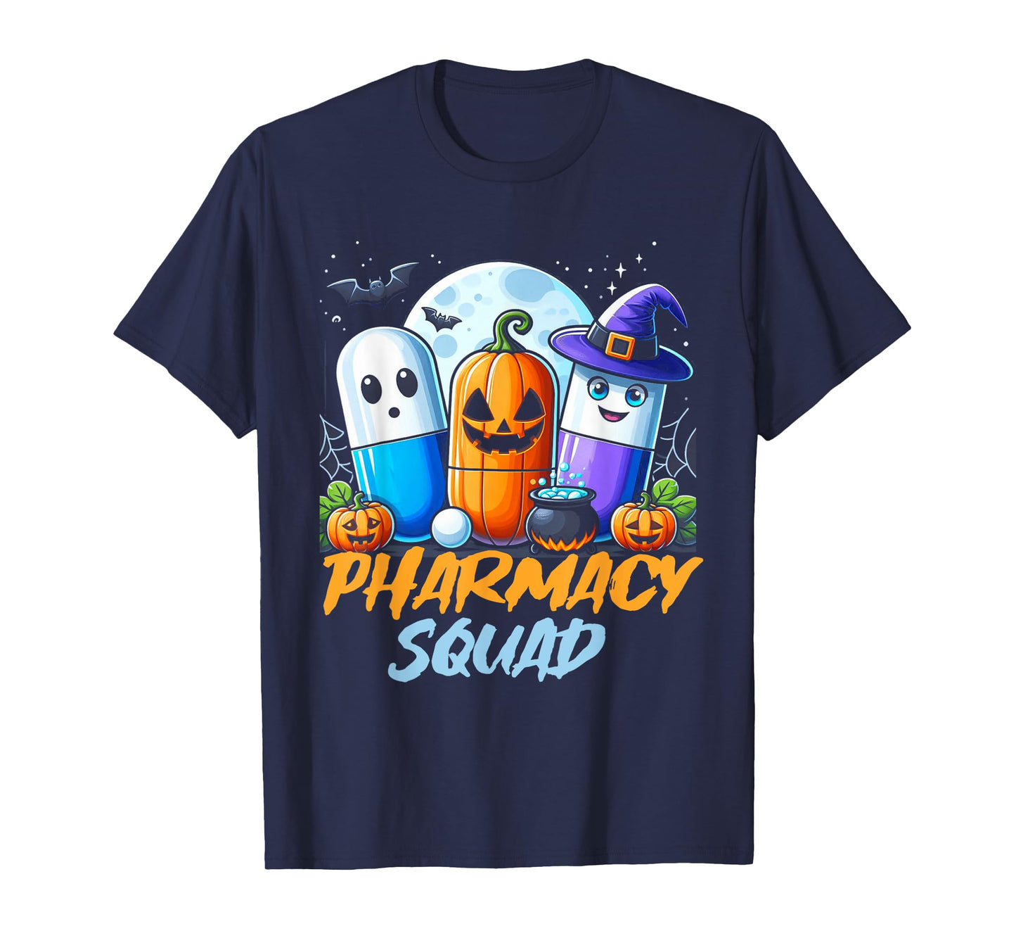 Funny Pills Pharmacy Pharmacist Squad Halloween Costume T-Shirt