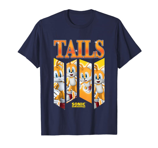 Sonic The Hedgehog Tails Speed & Shine Panels T-Shirt