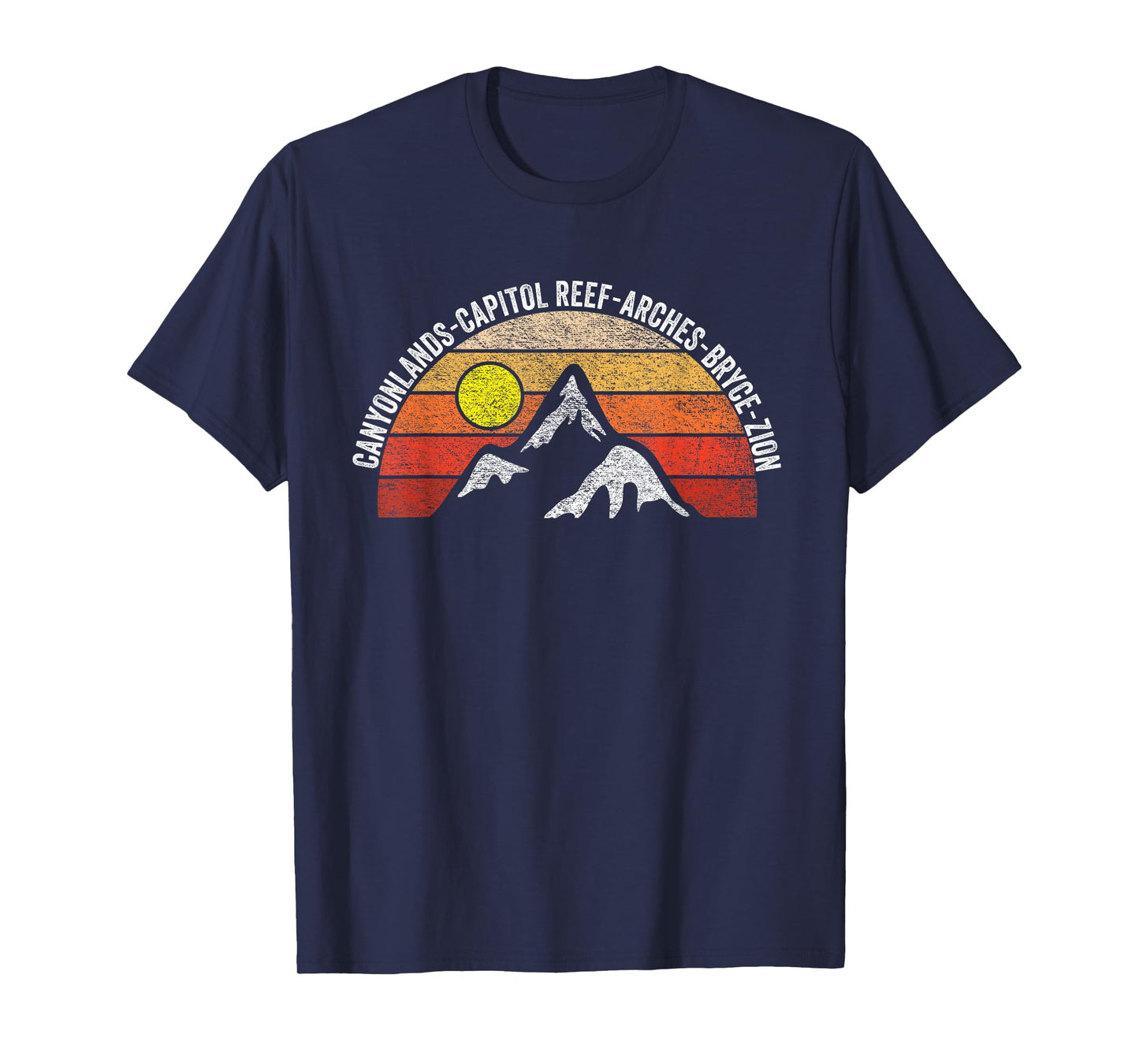 Vintage Utah Souvenir Big 5 Utah Mighty Five National Park T-Shirt