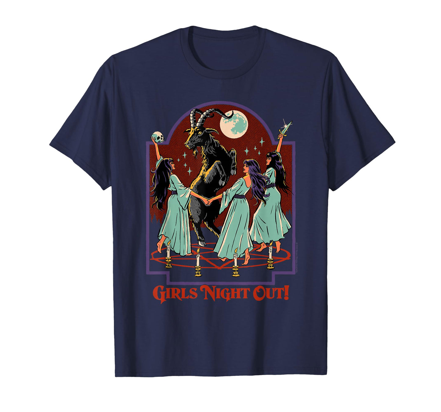 Girl's Night Out Witches Retro Vintage Funny Adult Humor T-Shirt