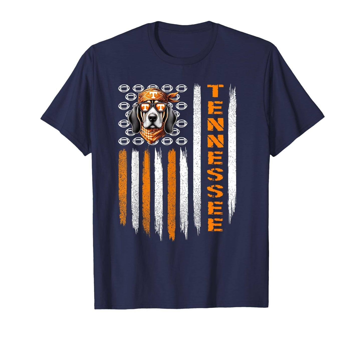Retro Tennessee Throwback Vintage, TN USA Flag Design T-Shirt