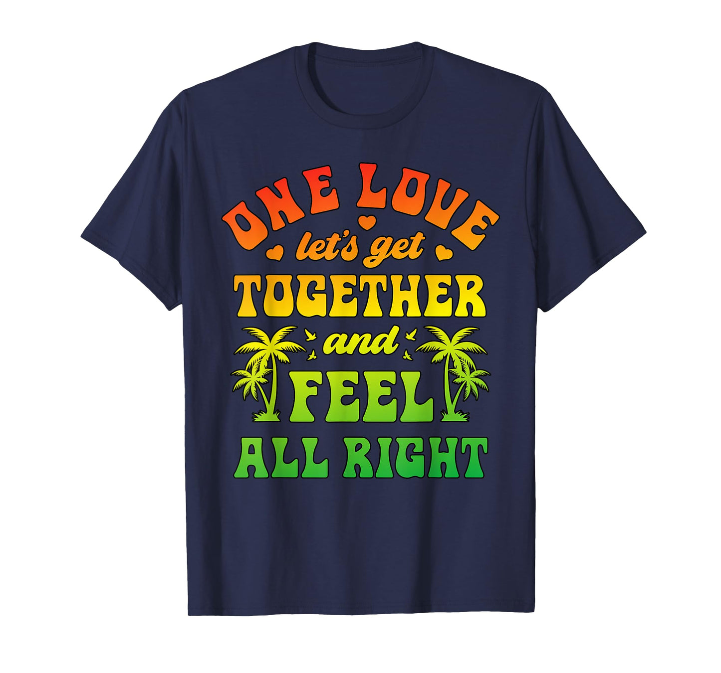 Jamaica One Love Reggae Music Rasta Lovers Jamaican Retro T-Shirt