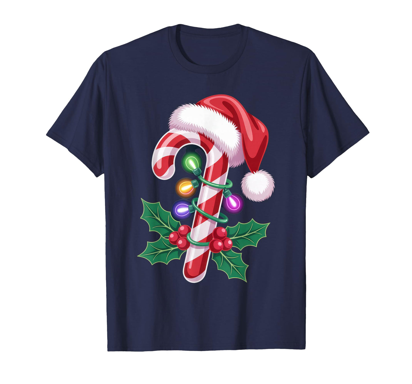 Candy Cane Christmas Cheer for Holiday Lovers T-Shirt