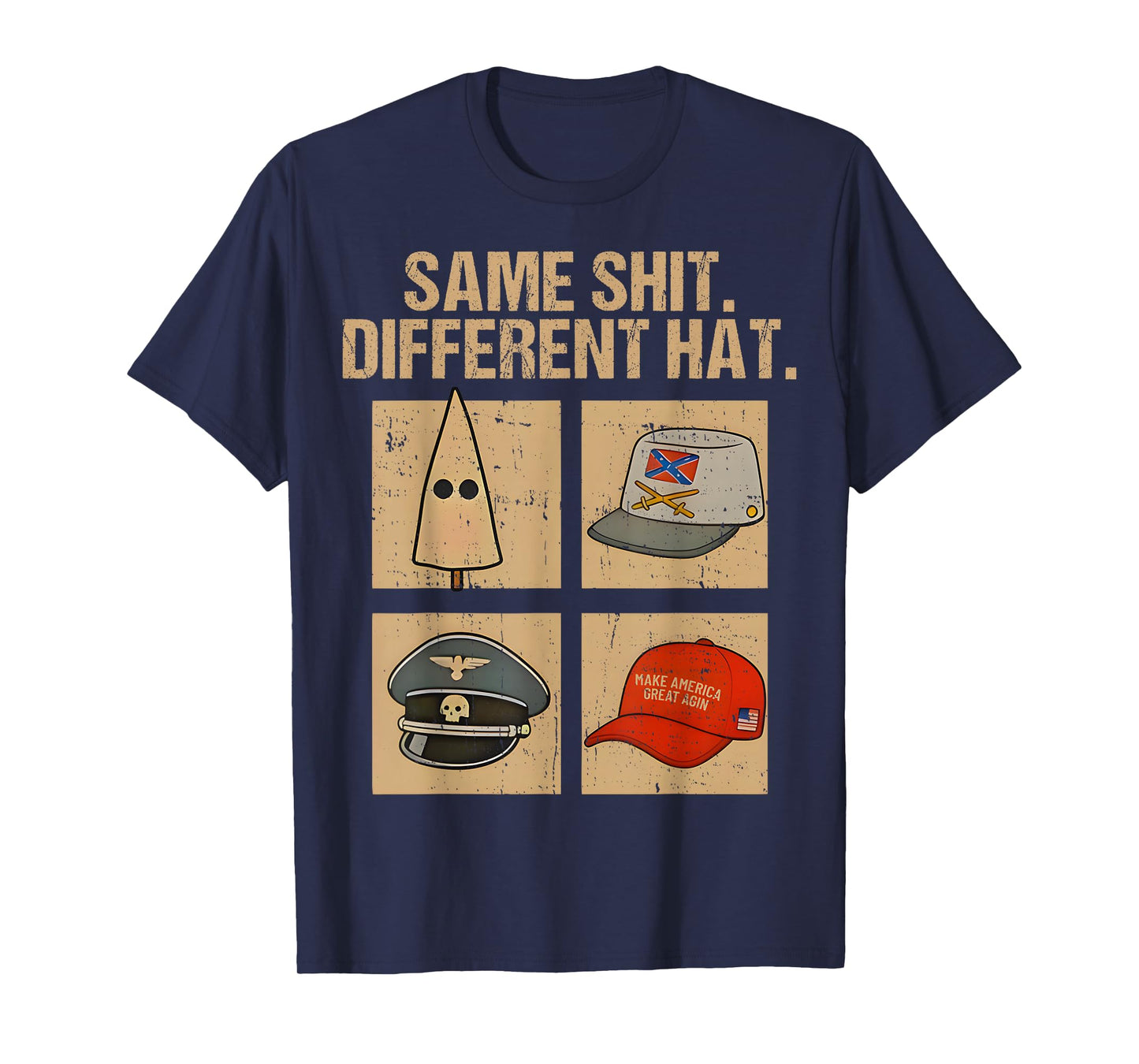Same Shit Different Hat Retro Vintage Funny for Men Women T-Shirt