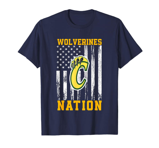 Carver Wolverines Logo Nation HS T-Shirt