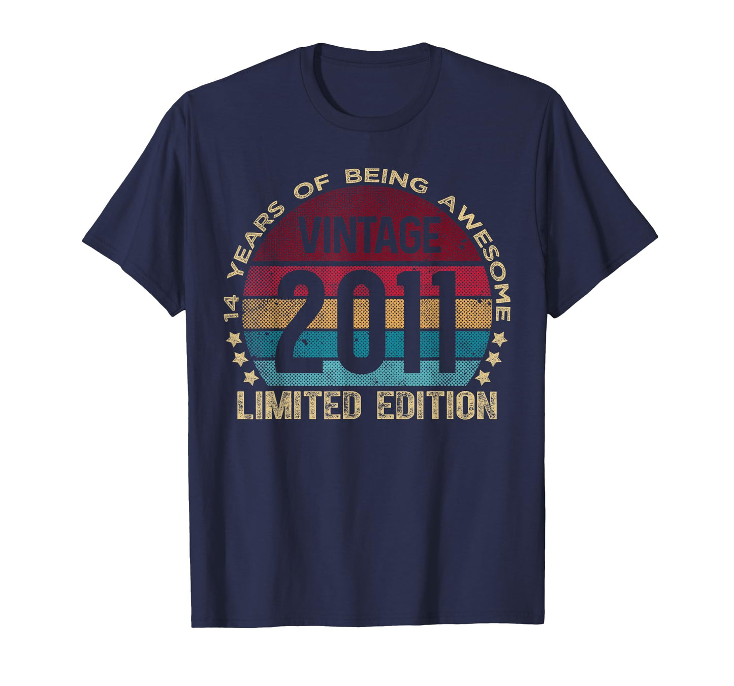 14 Year Old Gifts Vintage 2011 Limited Edition 14th Birthday T-Shirt