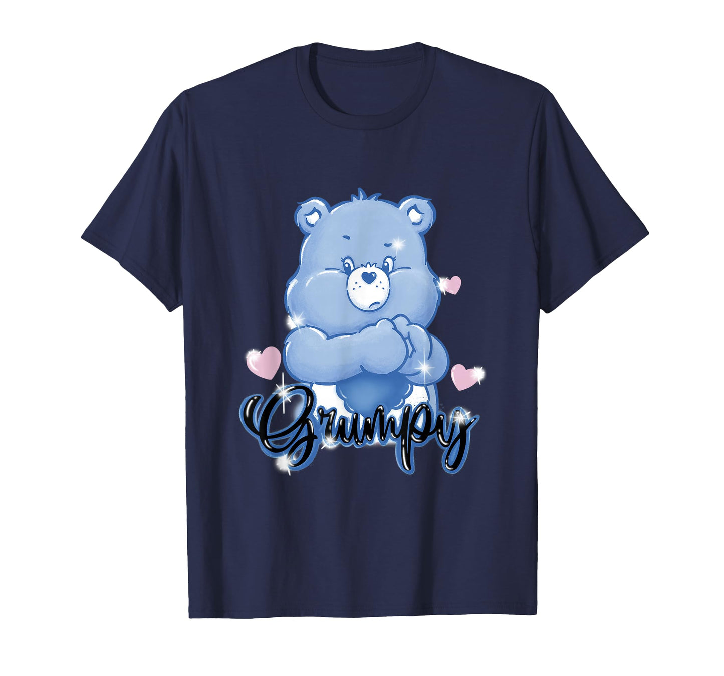 Care Bears Grumpy Bear Old School Graffiti Heart T-Shirt