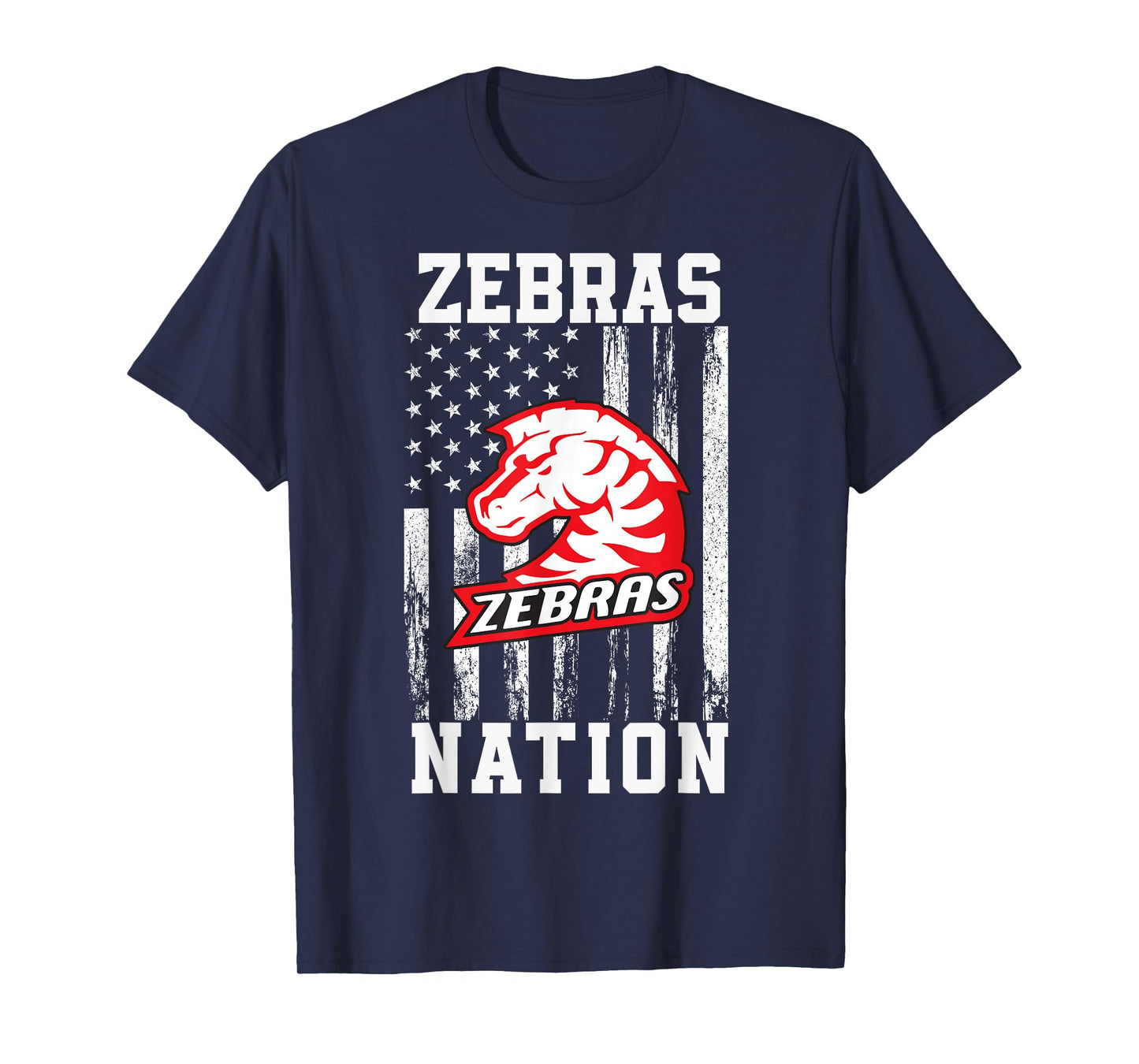 Claremore Zebras Logo Nation HS T-Shirt