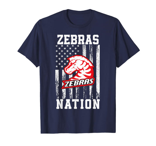 Claremore Zebras Logo Nation HS T-Shirt