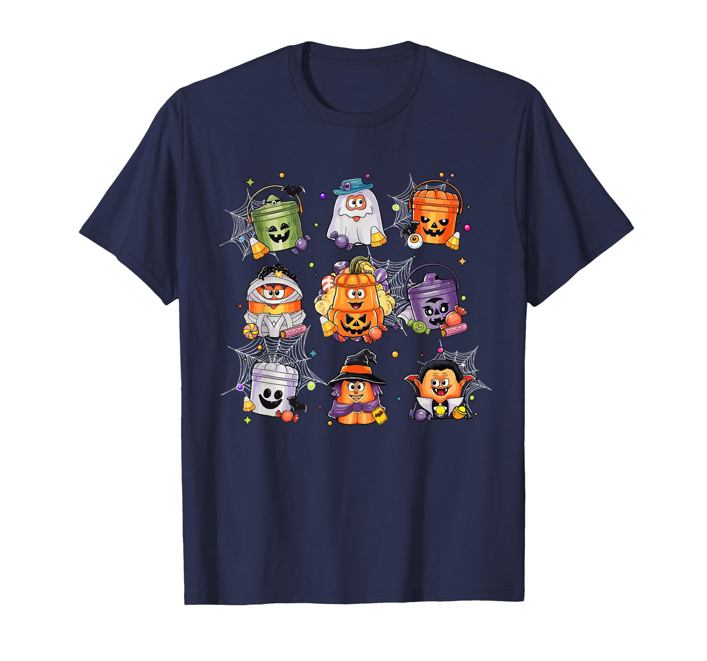 Vintage Funny Halloween Pumpkin Spooky Nuggets Chicken Cute T-Shirt