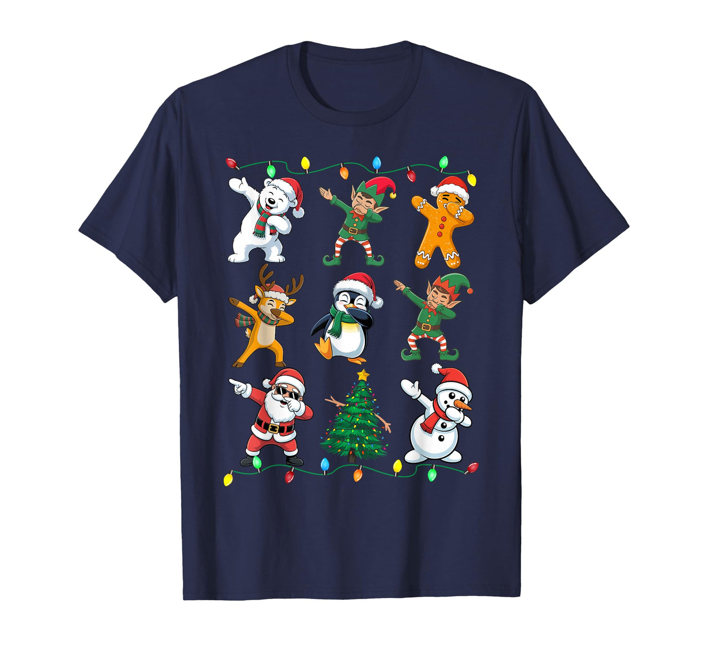 Christmas Squad Dabbing Xmas Friends Boys Girls Men Xmas Dab T-Shirt