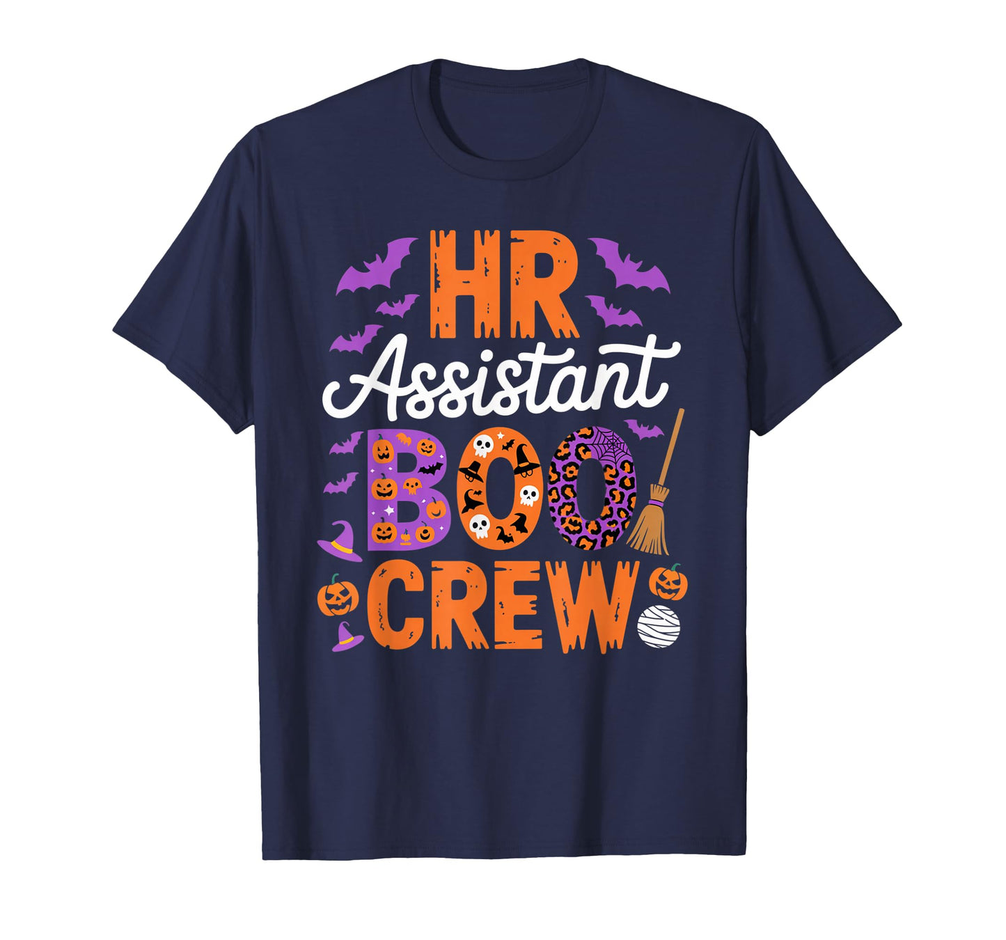 HR Assistant Boo Crew Halloween Matching Spooky Outfit T-Shirt