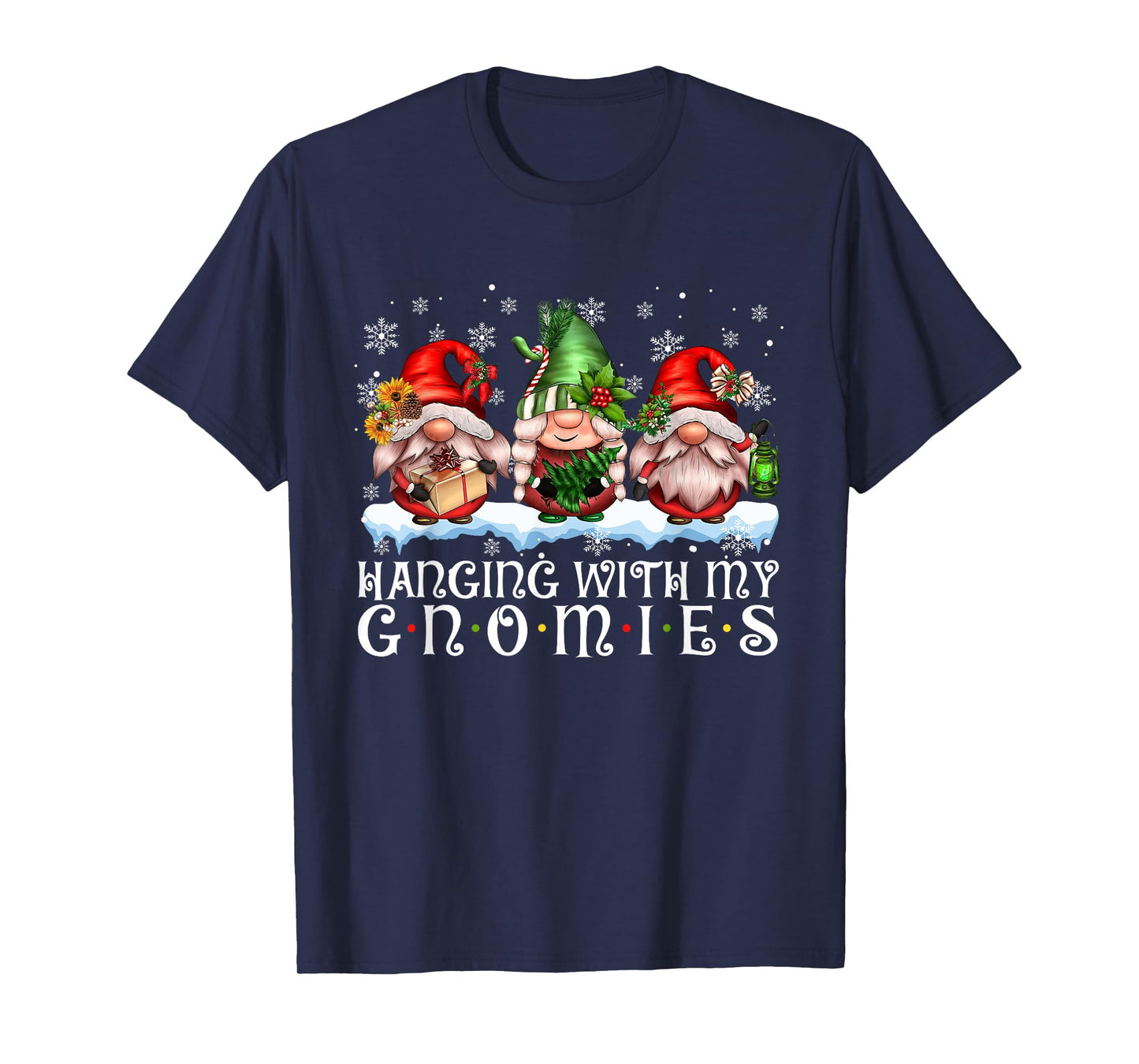 Hanging with My Gnomies Matching Family Christmas Gnome Pjs T-Shirt