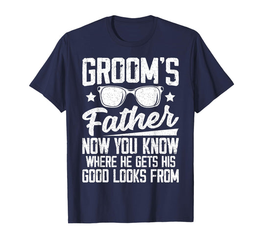 Mens Father of the Groom Wedding Costume Groom's Father T-Shirt