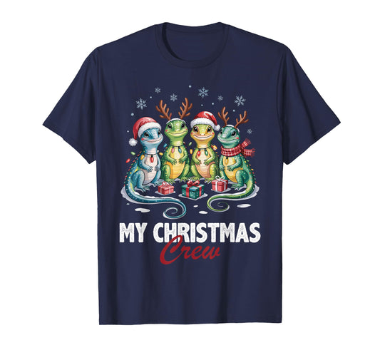 Lizard Christmas Crew Cute Pet Lovers Funny Holiday Pajama T-Shirt