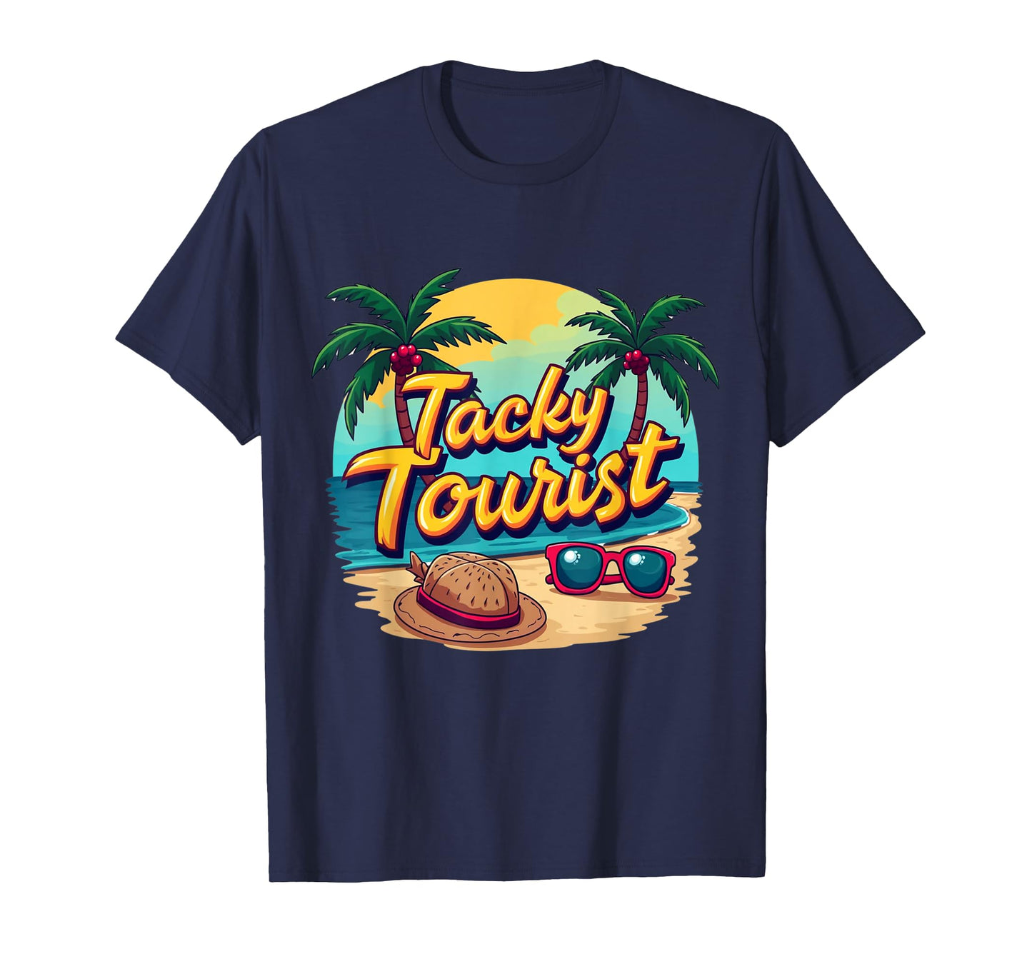 Vacay Tacky Tourist Outfit Wacky Cruise Costume Idea Tacky T-Shirt