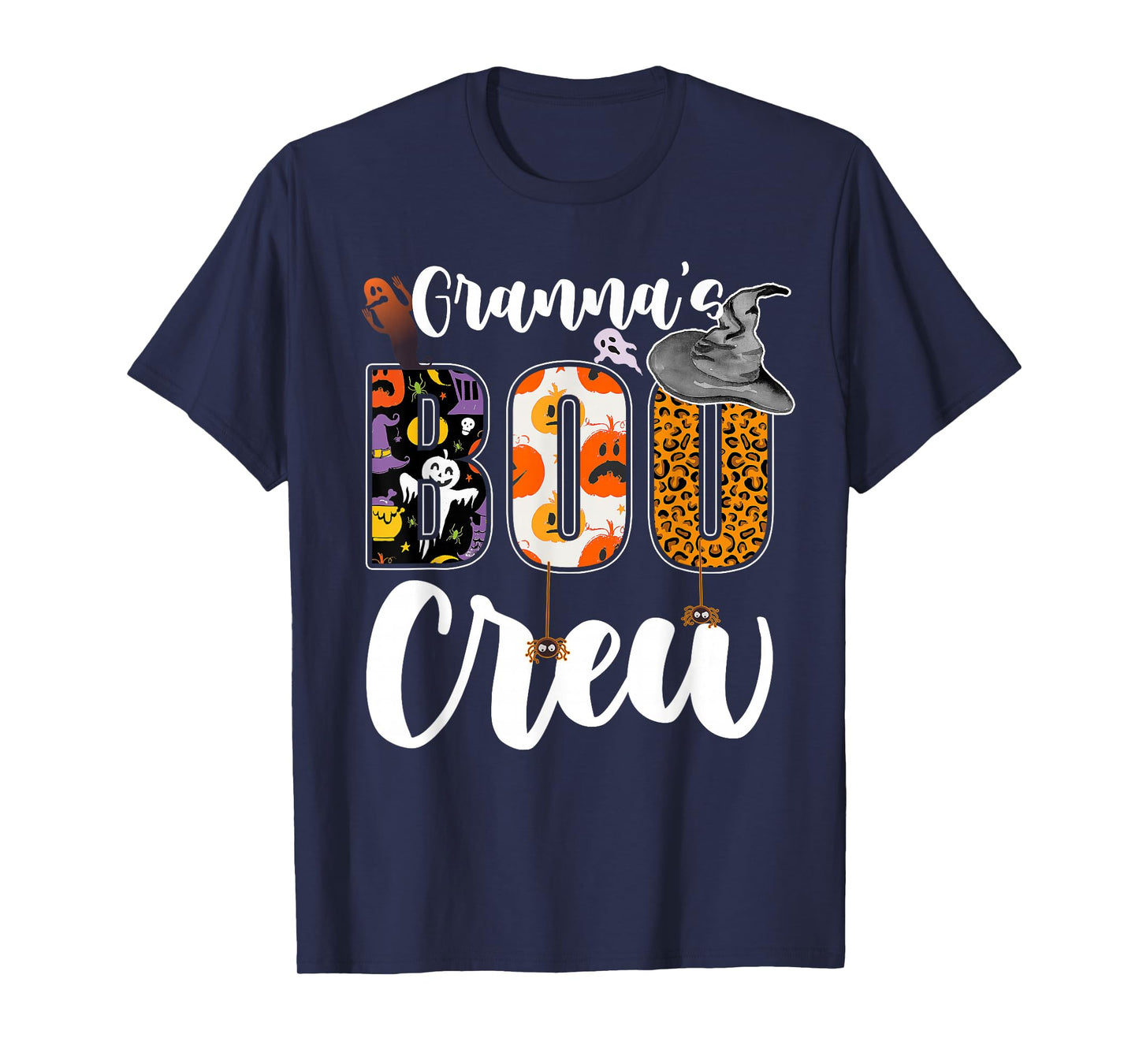 Granna's Boo Crew Halloween Grandma Grandkids Matching T-Shirt