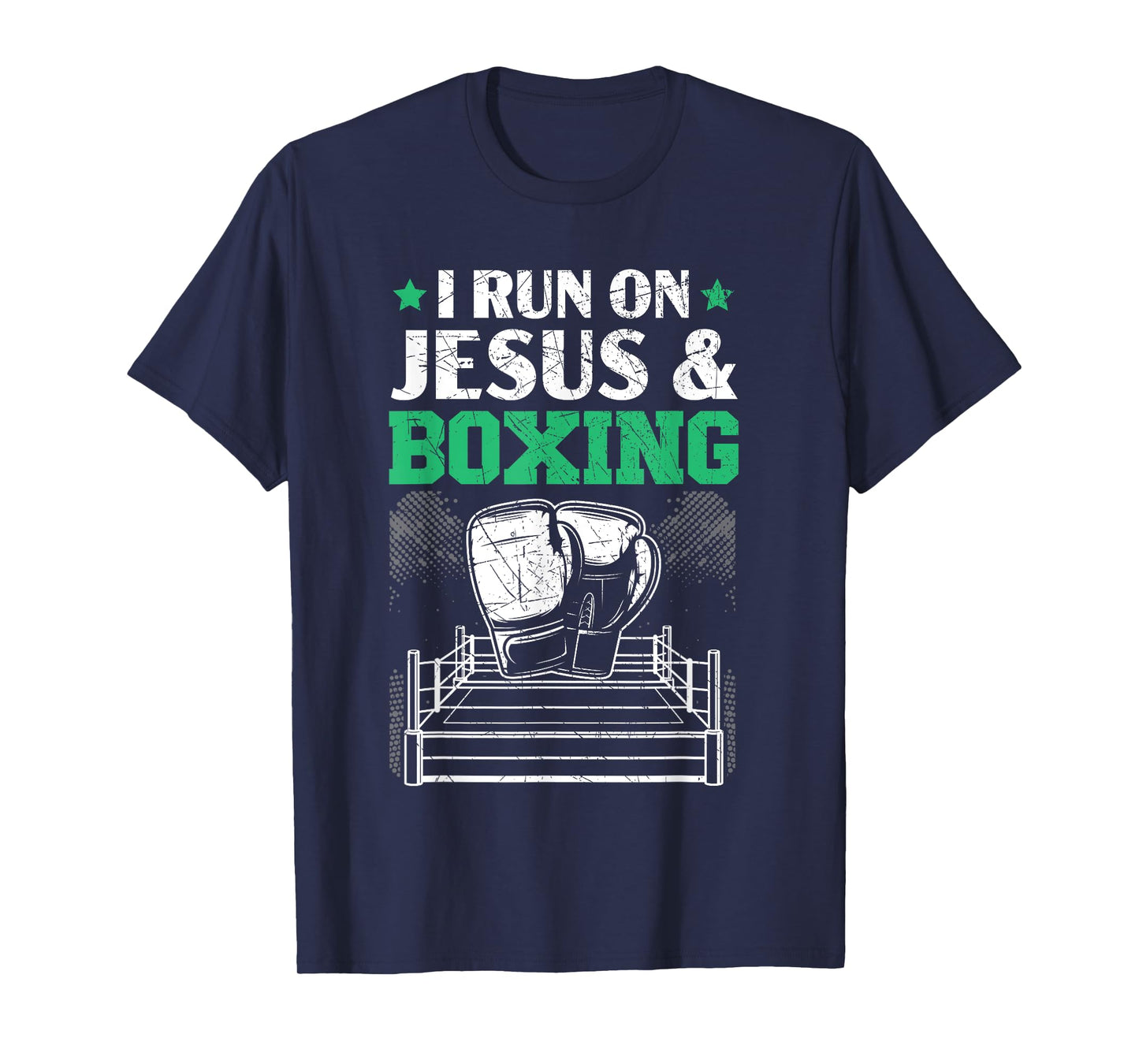 Jesus And Boxing Christian Professional Boxer Sport Knockout T-Shirt