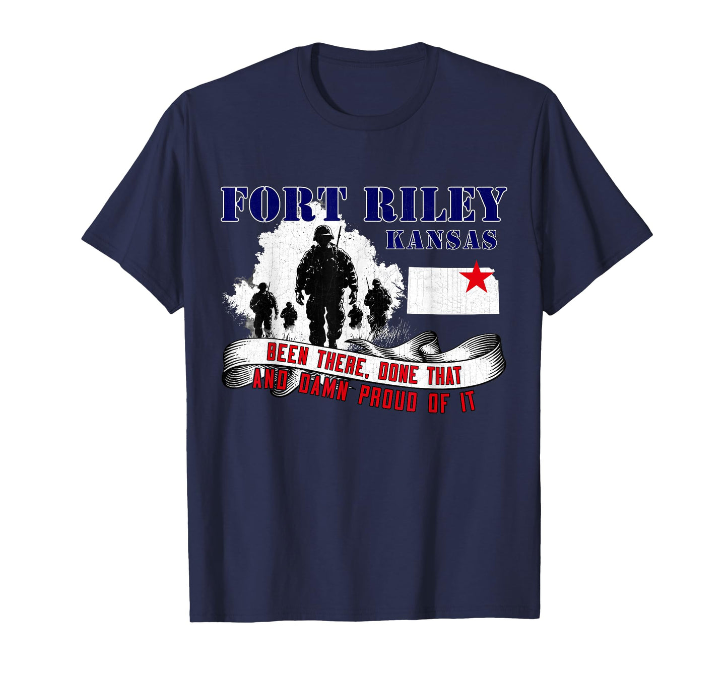 Fort Riley Kansas US Military Base Veterans Day Gifts T-Shirt