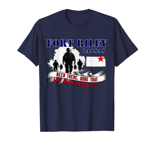 Fort Riley Kansas US Military Base Veterans Day Gifts T-Shirt