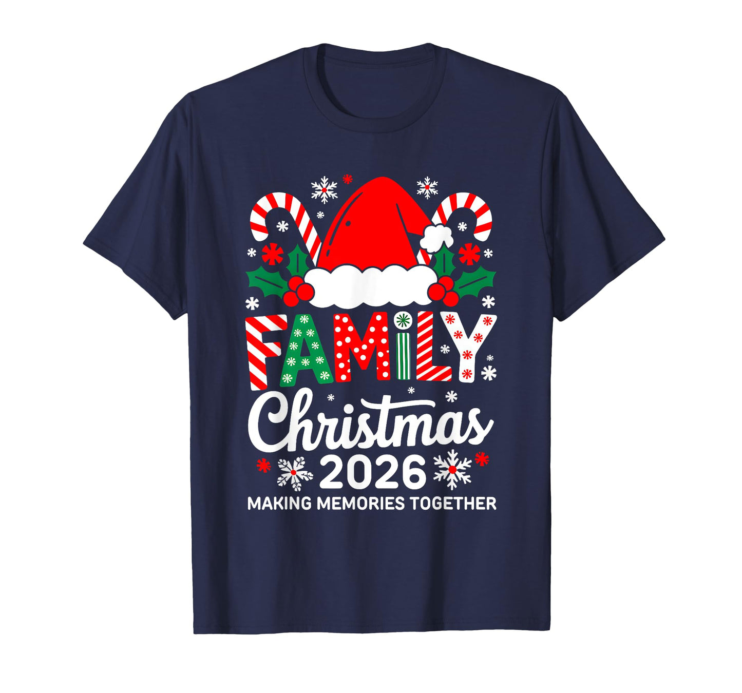 Family Christmas 2026 Matching Costume Together Xmas Squad T-Shirt