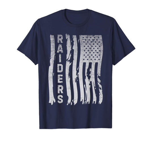 Raiders Attack Aircraft USA Flag Men Boy Women Girl Gifts T-Shirt